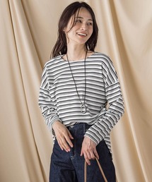 エッセンシャルフライスカットソー ≪洗濯機で洗える≫