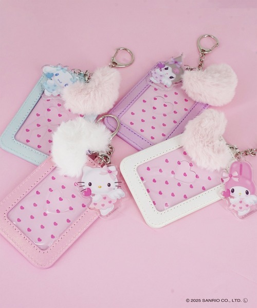 sanrio(サンリオ)の「Sanrio characters(サンリオキャラクターズ) パスケース チャーム付き SAN-0041 / ハローキティ・クロミ・シナモロール・マイメロディ エンジェルシリーズ(パスケース・レディース・ピンク/ホワイト/パープル/ブルー・FREE)」の5枚目の写真