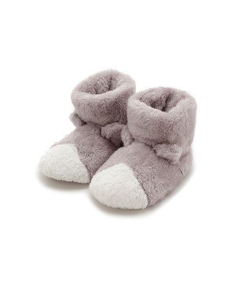 gelato pique Sleep(ジェラートピケスリープ)の「【Sleep】DOG / CAT ルームブーツ(ルームシューズ/スリッパ・レディース・ライトグレー/ベージュ・F)」の17枚目の写真