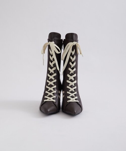 WHO'S WHO gallery（フーズフーギャラリー）の「SLOPPYスニーカーミドルブーツ（ブーツ・レディース・オフホワイト/ブラック/ダークブラウン/キャメル・MEDIUM/LARGE/X-LARGE）」の7枚目の写真