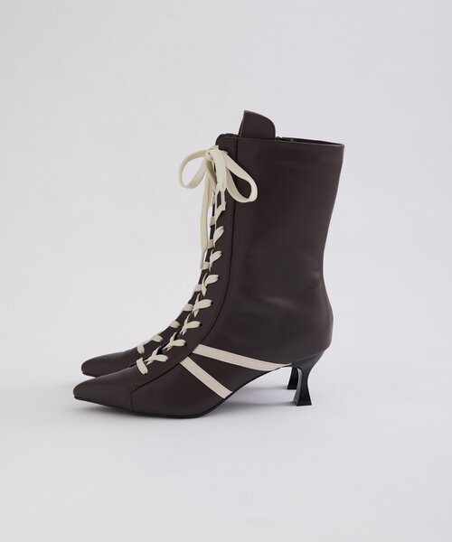 WHO'S WHO gallery（フーズフーギャラリー）の「SLOPPYスニーカーミドルブーツ（ブーツ・レディース・オフホワイト/ブラック/ダークブラウン/キャメル・MEDIUM/LARGE/X-LARGE）」の8枚目の写真