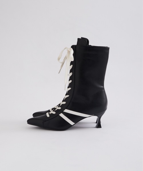 WHO'S WHO gallery（フーズフーギャラリー）の「SLOPPYスニーカーミドルブーツ（ブーツ・レディース・オフホワイト/ブラック/ダークブラウン/キャメル・MEDIUM/LARGE/X-LARGE）」の19枚目の写真