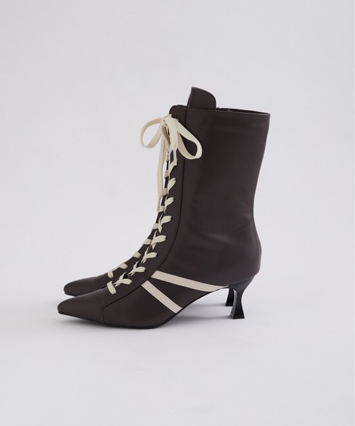 WHO'S WHO gallery（フーズフーギャラリー）の「SLOPPYスニーカーミドルブーツ（ブーツ・レディース・オフホワイト/ブラック/ダークブラウン/キャメル・MEDIUM/LARGE/X-LARGE）」の21枚目の写真