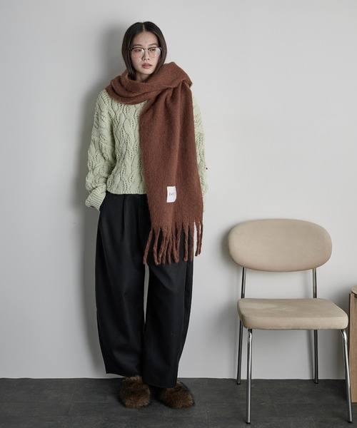 セール】ベーシックフリンジマフラー（マフラー）｜THE YOn（ザヨン