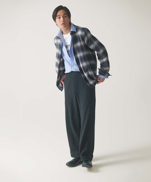 GLOBAL WORK(グローバルワーク)の「イージーケアストレッチワイドパンツ/599620(その他パンツ・メンズ・ブラック/チャコールグレー・SMALL/X-LARGE/MEDIUM/LARGE)」の21枚目の写真