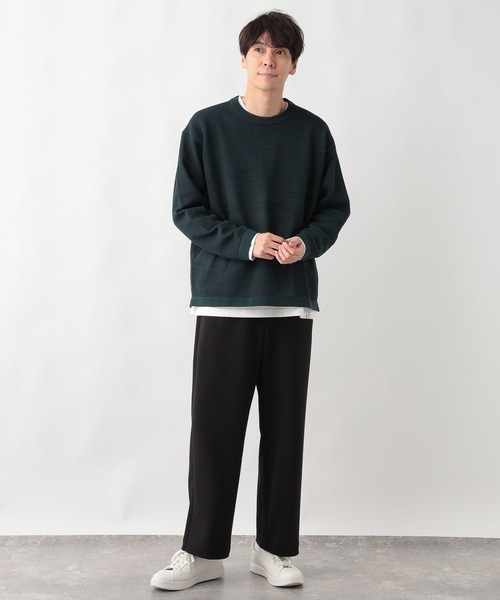GLOBAL WORK(グローバルワーク)の「イージーケアストレッチワイドパンツ/599620(その他パンツ・メンズ・ブラック/チャコールグレー・SMALL/X-LARGE/MEDIUM/LARGE)」の20枚目の写真