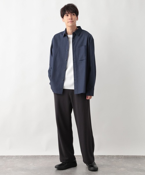 GLOBAL WORK(グローバルワーク)の「イージーケアストレッチワイドパンツ/599620(その他パンツ・メンズ・ブラック/チャコールグレー・SMALL/X-LARGE/MEDIUM/LARGE)」の14枚目の写真