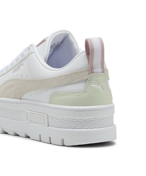 PUMA(プーマ)の「PUMA プーマ ウィメンズ メイズ レザー スニーカー(スニーカー・レディース・ホワイト系その他5/ブラック×ホワイト・23.0cm/23.5cm/22.0cm/22.5cm/24.0cm/25.5cm/26.0cm/24.5cm/25.0cm)」の4枚目の写真