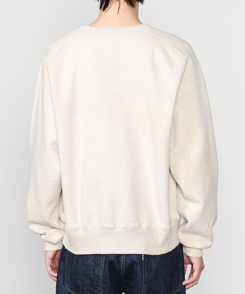 WHITESVILLE(ホワイツビル)の「WHITESVILLE |〈別注〉ダメージ クルーネックスウェット MEN(スウェット・メンズ・オートミール/ネイビー/ブラック・XL/M/L)」の11枚目の写真