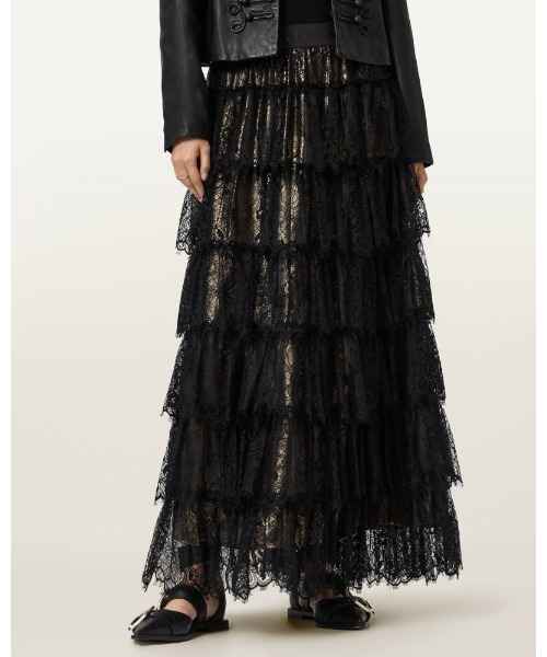 ALLSAINTS(オールセインツ)の「RORY LACE MAXI SKIRT | RORY レース マキシ スカート(スカート・レディース・ゴールド系その他・4/6/8/10)」の8枚目の写真