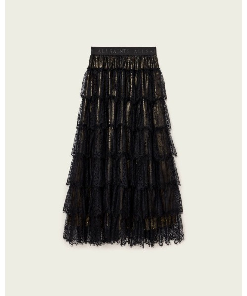 ALLSAINTS(オールセインツ)の「RORY LACE MAXI SKIRT | RORY レース マキシ スカート(スカート・レディース・ゴールド系その他・4/6/8/10)」の4枚目の写真