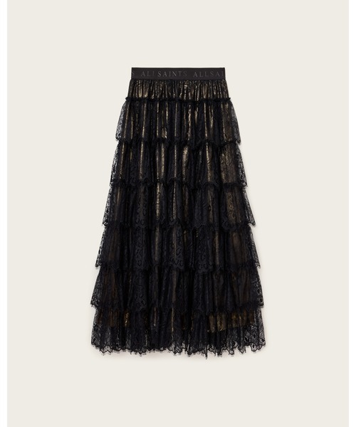 ALLSAINTS(オールセインツ)の「RORY LACE MAXI SKIRT | RORY レース マキシ スカート(スカート・レディース・ゴールド系その他・4/6/8/10)」の4枚目の写真