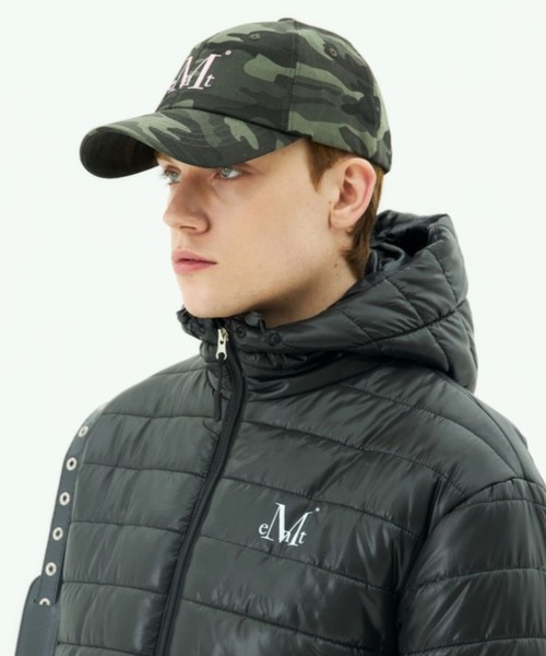 MUCENT（ムセント）の「★K-POPアイドル着用　MUCENT／シグネチャーカモCAP（キャップ・レディース・グレー/カーキ・FREE）」の3枚目の写真