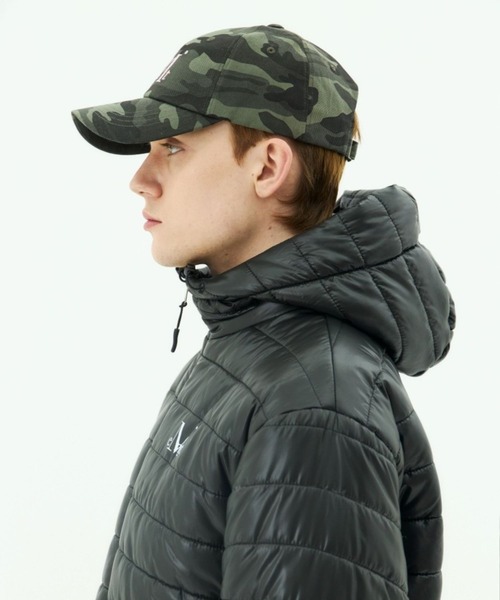 MUCENT（ムセント）の「★K-POPアイドル着用　MUCENT／シグネチャーカモCAP（キャップ・レディース・グレー/カーキ・FREE）」の4枚目の写真