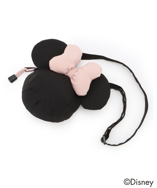 petit main(プティマイン)の「【Disney】シルエットポシェット(ショルダーバッグ・キッズ・ピンク/ブラック・F)」の1枚目の写真