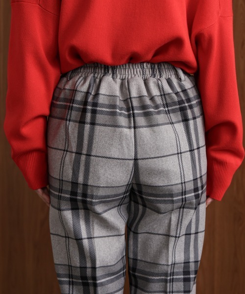 Bou Jeloud（ブージュルード）の「チェック柄ストレートパンツ（その他パンツ・レディース・ブラック/グレー・38/40）」の14枚目の写真