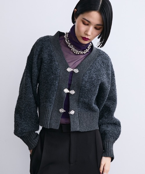 定価5万 KEINARITA ケイナリタ メルトンカーディガン ブラック 2025年