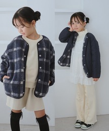 ROPE' PICNIC（ロペピクニック）の「【KIDS/キッズ】リバーシブルチェックボアブルゾン（ブルゾン・キッズ）」