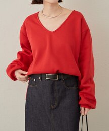 Omekashi | ルーズVネックスウェット(スウェット)
