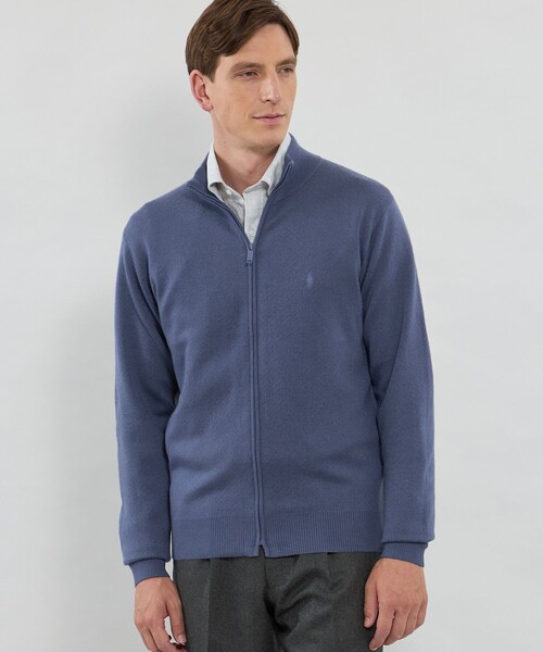 MACKINTOSH LONDON（マッキントッシュ ロンドン）の「ハイゲージケーブルフルジップアップニット（ニット/セーター・メンズ・ブラウン系その他3/グリーン系その他/ネイビー/ブルー系その他4・XL/M/L）」の4枚目の写真