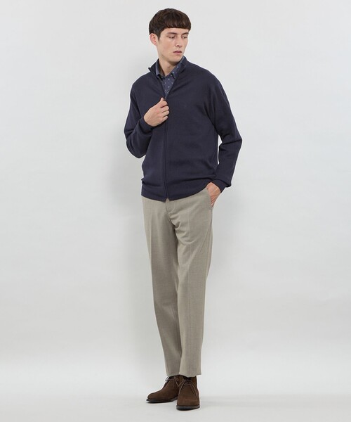 MACKINTOSH LONDON（マッキントッシュ ロンドン）の「ハイゲージケーブルフルジップアップニット（ニット/セーター・メンズ・ブラウン系その他3/グリーン系その他/ネイビー/ブルー系その他4・XL/M/L）」の7枚目の写真