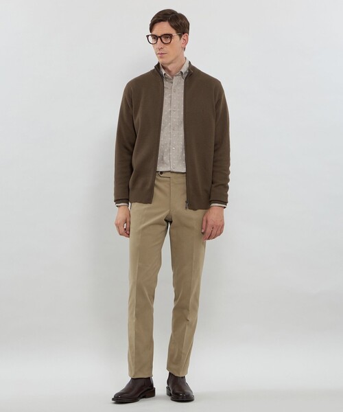 MACKINTOSH LONDON（マッキントッシュ ロンドン）の「ハイゲージケーブルフルジップアップニット（ニット/セーター・メンズ・ブラウン系その他3/グリーン系その他/ネイビー/ブルー系その他4・XL/M/L）」の8枚目の写真