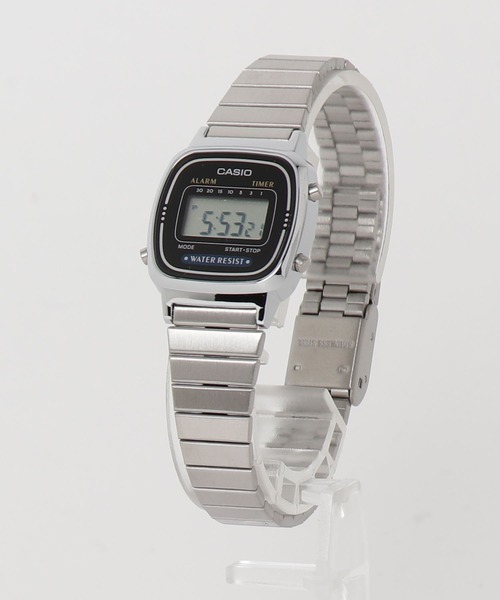 CASIO(カシオ)の「【RES】【CASIO(カシオ)】デジタルミニ 腕時計(デジタル腕時計・レディース・シルバー系その他2/ボルドー/シルバー系その他/シルバー・FREE)」の9枚目の写真