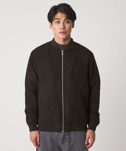 A DAY IN THE LIFE UNITED ARROWS(アデイインザライフユナイテッドアローズ)の「スエードライク 中綿ブルゾン<A DAY IN THE LIFE>(ブルゾン・メンズ・グレー系/ブラック/ネイビー・S/L/M)」の10枚目の写真