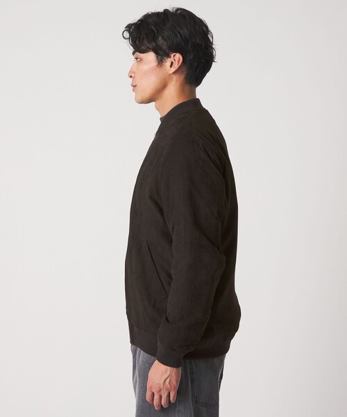 A DAY IN THE LIFE UNITED ARROWS(アデイインザライフユナイテッドアローズ)の「スエードライク 中綿ブルゾン<A DAY IN THE LIFE>(ブルゾン・メンズ・グレー系/ブラック/ネイビー・S/L/M)」の11枚目の写真