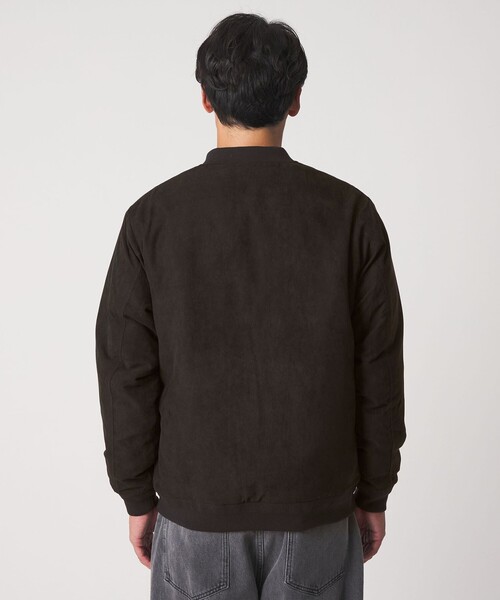 A DAY IN THE LIFE UNITED ARROWS(アデイインザライフユナイテッドアローズ)の「スエードライク 中綿ブルゾン<A DAY IN THE LIFE>(ブルゾン・メンズ・グレー系/ブラック/ネイビー・S/L/M)」の12枚目の写真