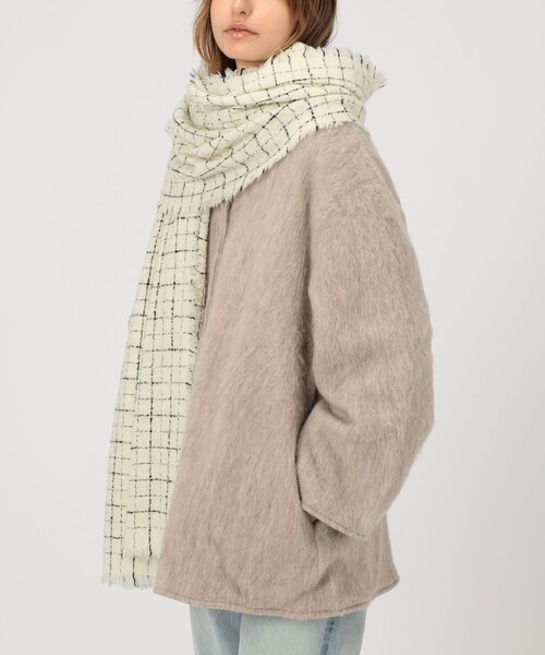 Faliero Sarti(ファリエロサルティ)の「Faliero Sarti Nicole ストール(ストール/ショール・レディース・ネイビー/ホワイト系その他・FREE)」の3枚目の写真