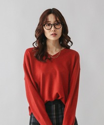 GLOBAL WORK | フワフワHugmeVネックプルオーバー/581170(ニット/セーター)