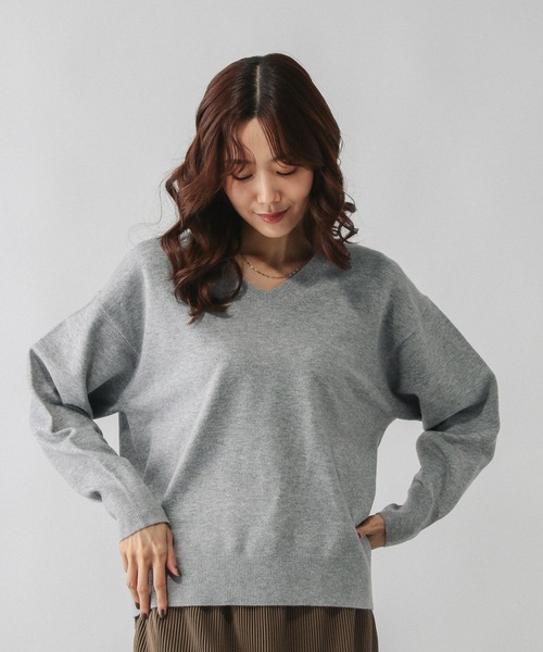 セール】ふわふわHugmeVネックプルオーバー/581170（ニット/セーター