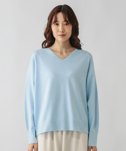 セール】ふわふわHugmeVネックプルオーバー/581170（ニット/セーター