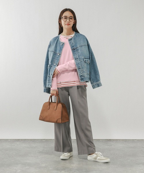 GLOBAL WORK(グローバルワーク)の「ふわふわHugmeVネックプルオーバー/581170(ニット/セーター・レディース・レッド/ダークブラウン/ライトグレー/グレー系その他/ライトブルー/ネイビー/ライトイエロー/ライトピンク・MEDIUM/LARGE)」の9枚目の写真