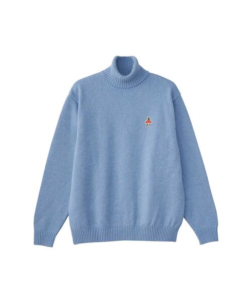 HYSTERIC GLAMOUR（ヒステリックグラマー）の「VIXEN GIRLワッペン タートルネックセーター（ニット/セーター・メンズ・ブラック/ブルー/ベージュ・SMALL/MEDIUM/LARGE/X-LARGE）」の3枚目の写真