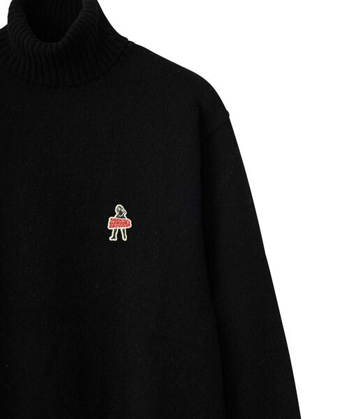 HYSTERIC GLAMOUR（ヒステリックグラマー）の「VIXEN GIRLワッペン タートルネックセーター（ニット/セーター・メンズ・ブラック/ブルー/ベージュ・SMALL/MEDIUM/LARGE/X-LARGE）」の6枚目の写真