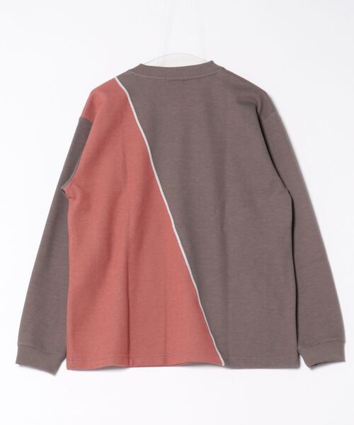 Arnold Palmer(アーノルドパーマー)の「カノコダブルフェイス ブロッキング ロングTシャツ(Tシャツ/カットソー・メンズ・ブラック/アッシュブラウン・LL/M/L)」の11枚目の写真