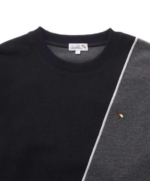 Arnold Palmer(アーノルドパーマー)の「カノコダブルフェイス ブロッキング ロングTシャツ(Tシャツ/カットソー・メンズ・ブラック/アッシュブラウン・LL/M/L)」の6枚目の写真
