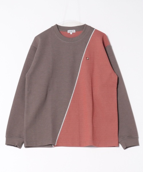 Arnold Palmer(アーノルドパーマー)の「カノコダブルフェイス ブロッキング ロングTシャツ(Tシャツ/カットソー・メンズ・ブラック/アッシュブラウン・LL/M/L)」の10枚目の写真