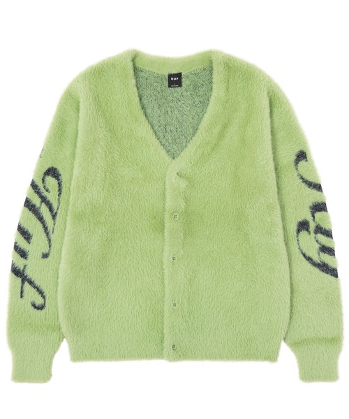 HUF(ハフ)の「THE CROWN CARDIGAN(ニット/セーター・メンズ・ライトグリーン/ブラック・M/L/S/XL)」の12枚目の写真