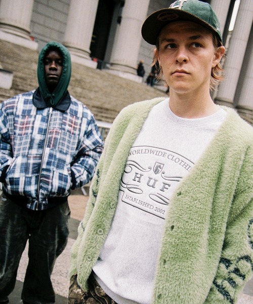 HUF(ハフ)の「THE CROWN CARDIGAN(ニット/セーター・メンズ・ライトグリーン/ブラック・M/L/S/XL)」の21枚目の写真