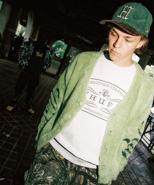 HUF(ハフ)の「THE CROWN CARDIGAN(ニット/セーター・メンズ・ライトグリーン/ブラック・M/L/S/XL)」の22枚目の写真