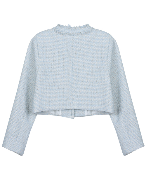 NICK&NICOLE(ニックアンドニコール)の「CHARLOTTE CROP TWEED JACKET_SKY BLUE(テーラードジャケット・レディース・その他・MEDIUM/LARGE)」の8枚目の写真