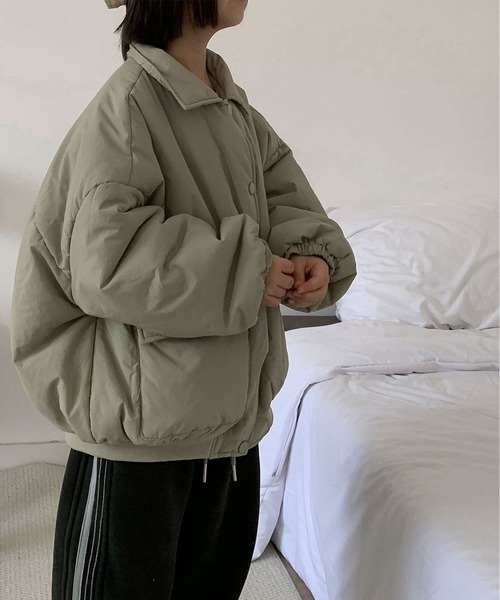 aimoha（アイモハ）の「【aimoha-KIDS-】ユーティリティ中綿ジャケット (AW)（ブルゾン・キッズ・チョコ/ライトグリーン・90㎝/100cm/110cm/120cm/130cm/140cm）」の22枚目の写真