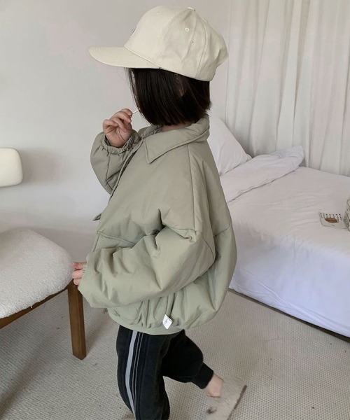 aimoha（アイモハ）の「【aimoha-KIDS-】ユーティリティ中綿ジャケット (AW)（ブルゾン・キッズ・チョコ/ライトグリーン・90㎝/100cm/110cm/120cm/130cm/140cm）」の20枚目の写真