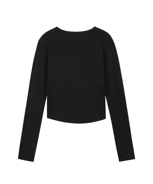ROCKCAKE(ロックケーキ)の「Applique Logo Button Top - Black(Tシャツ/カットソー・レディース・その他・SMALL)」の3枚目の写真