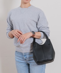 牛革ハンド キューブバッグ