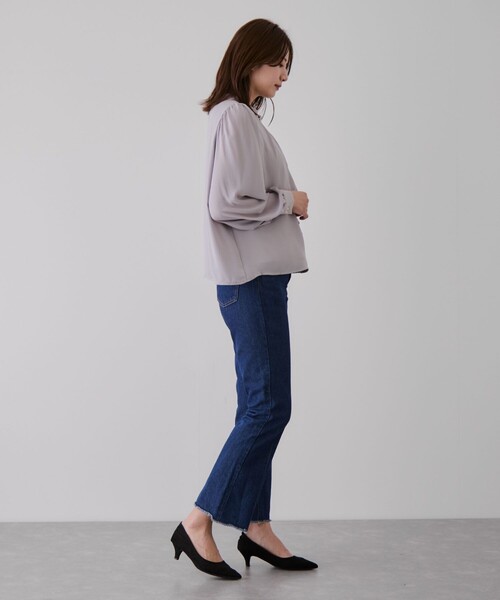 Jayro（ジャイロ）の「パール付ボウタイブラウス（シャツ/ブラウス・レディース・ブルー系その他4/ブラック/ライトグレー/レッド/ホワイト系その他・M）」の17枚目の写真
