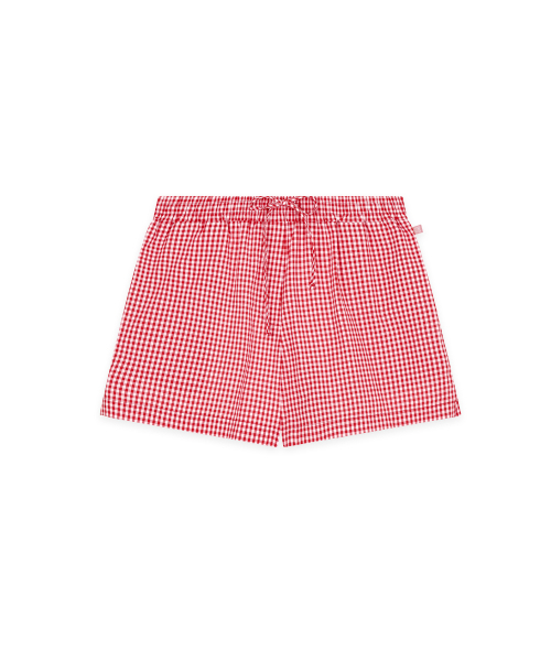 SINOON（シヌーン）の「Basic Point Label Shorts (Red)（その他パンツ・レディース・レッド・FREE）」の4枚目の写真